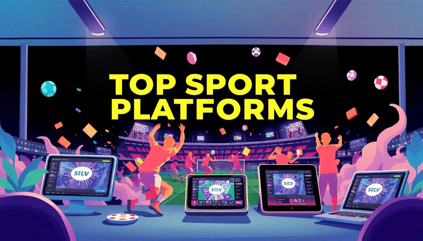 Discover the beste wettanbieter through an engaging illustration showcasing top sports betting platforms.
