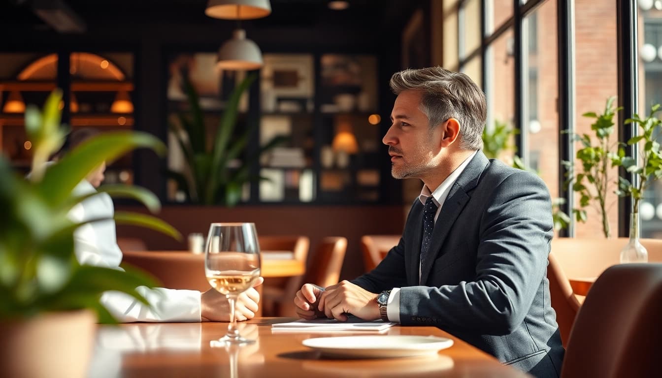 Headhunter Gastronomie bietet professionelle Beratung in einem eleganten Café an.
