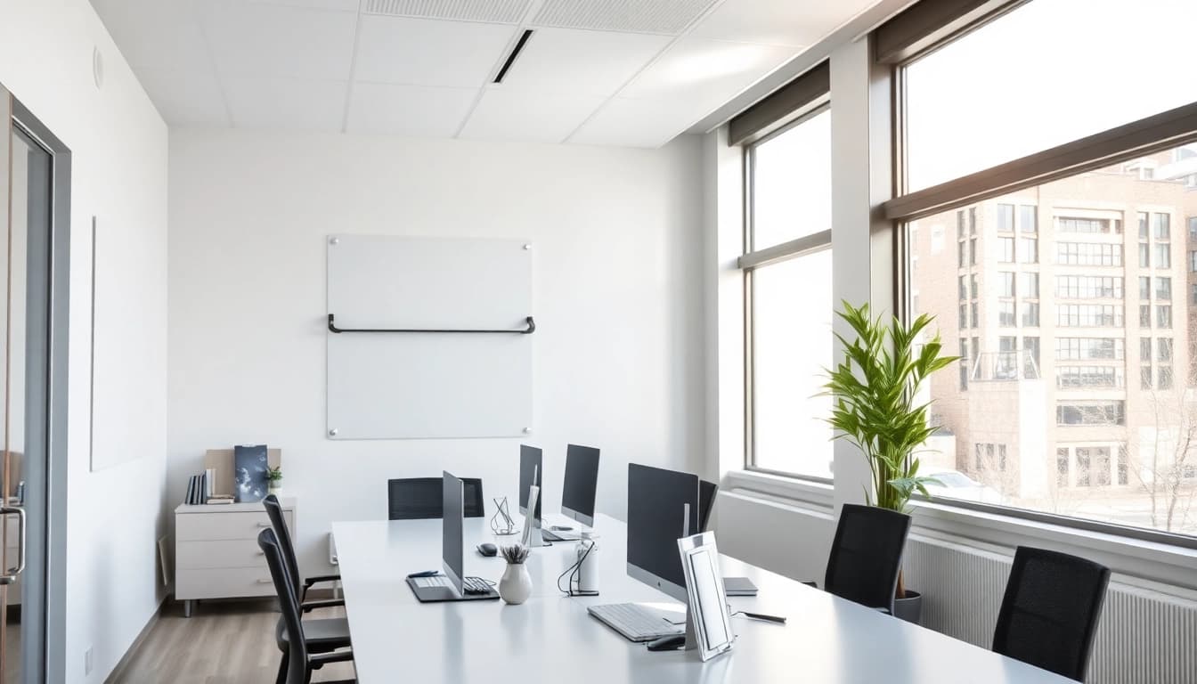 Erleben Sie die erstklassigen Abstandshalter von abstandshalter.com, die an einem modernen Wandschild aus Edelstahl montiert sind und eine elegante Distanz garantieren.