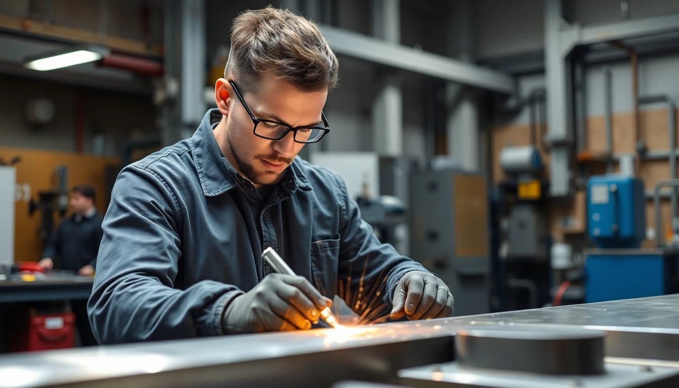 Glanzdrehen Felgen Termin München: Mechaniker veredelt Felge mit CNC-Technologie in professioneller Werkstatt.