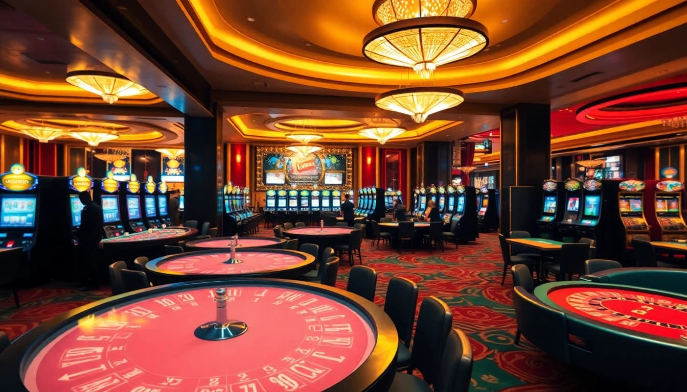 Erleben Sie spannendes Spielvergnügen im modernen Online Casino spielen Schweiz mit eleganten Tischen und aufregenden Spielautomaten.