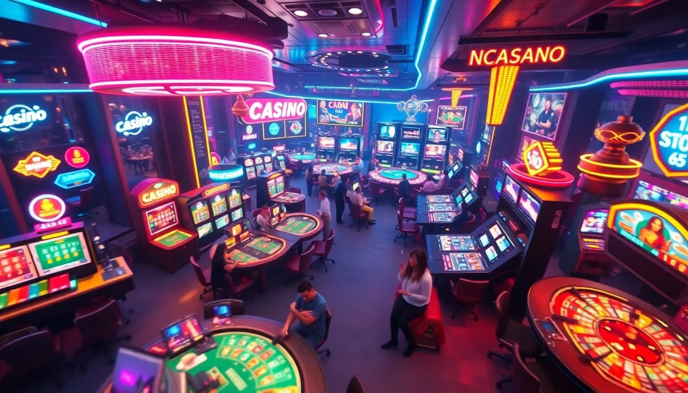 Entdecken Sie neue online casinos österreic mit bunten Neonlichtern und spannenden Spielerlebnissen.