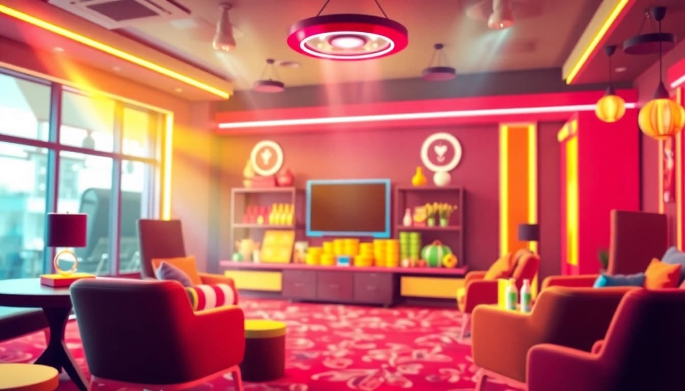 Aktive Spieler genießen spannende Spiele in den besten casinos online deutschland mit neon Farben und aufregender Atmosphäre.
