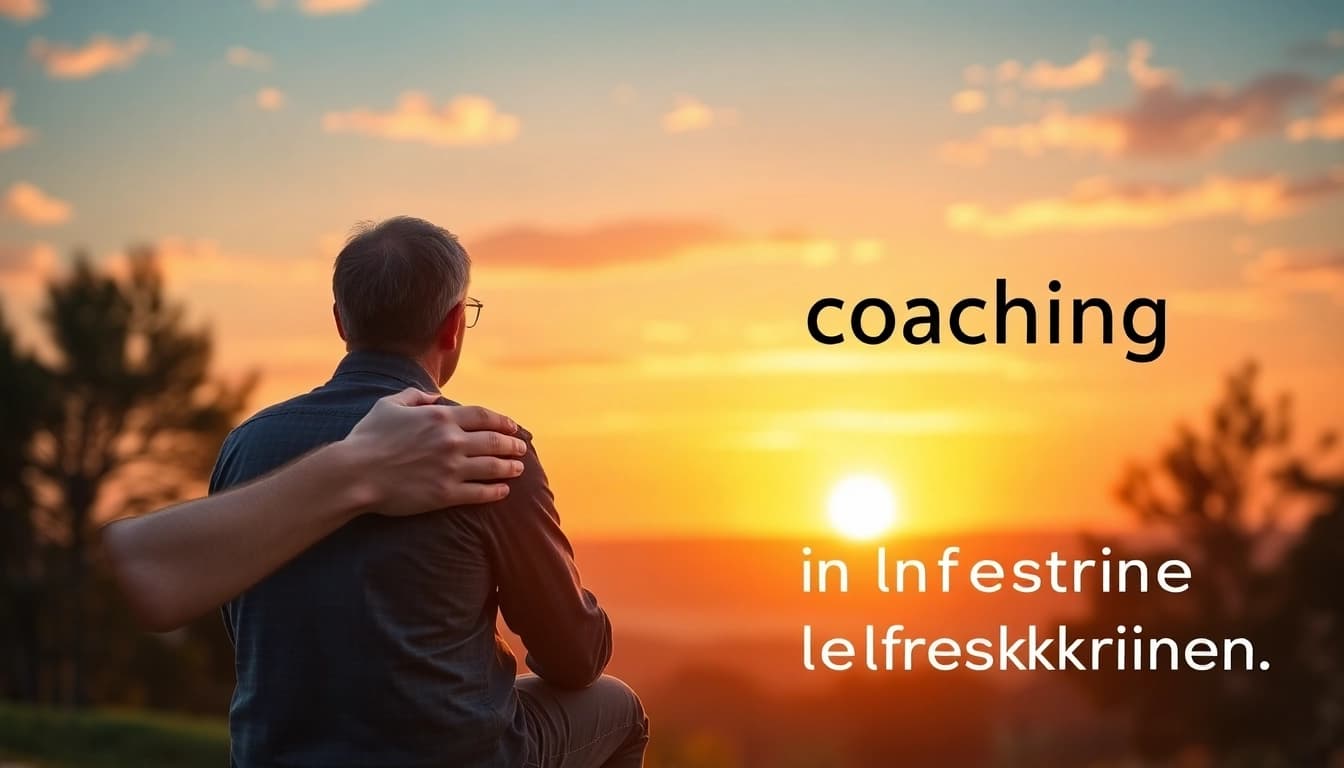 Coaching in Lebenskrisen: Unterstüztender Coach hilft Ratsuchenden in einem emotionalen Moment.