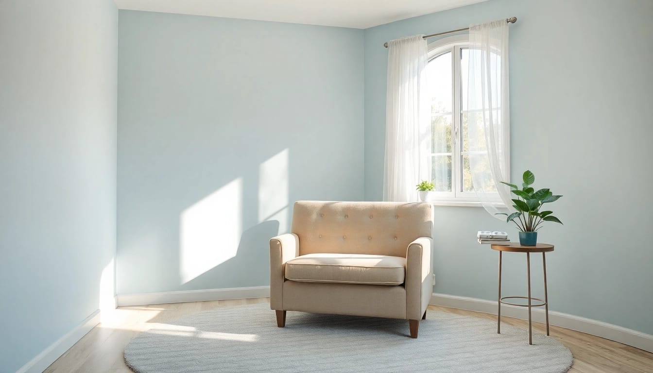 Erleben Sie professionelle Hypnose Hannover in einem beruhigenden Raum mit entspannender Atmosphäre und komfortablen Möbeln.