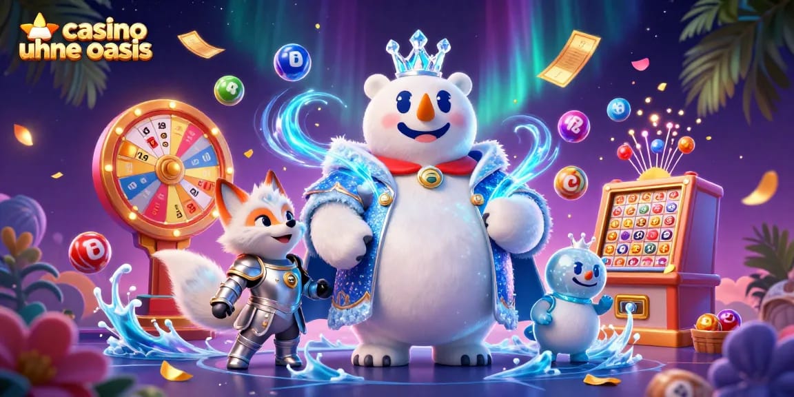 Experience thrilling gameplay at casino ohne oasis with an enchanted polar bear and fox in an exciting atmosphere.