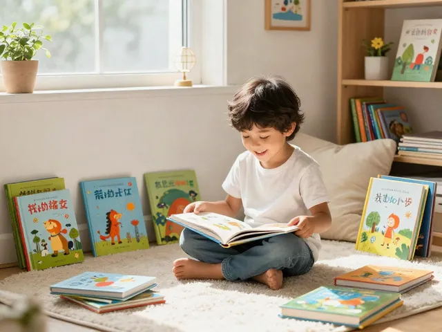 Engaging children's book reading nook featuring rokok88 super stories for imaginative learning.