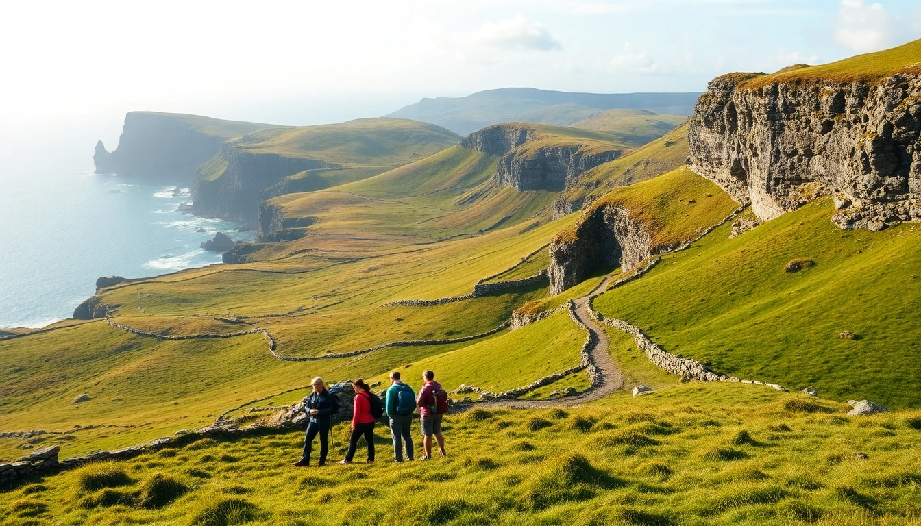 Genießen Sie die Wanderung auf dem Dingle Way Irland mit Blick auf majestätische Küstenlinien.