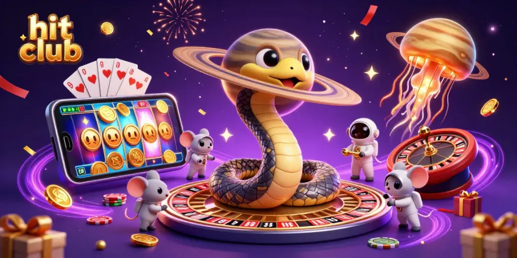 Experience thrilling bets at hit club with 3D characters and vibrant gambling elements.