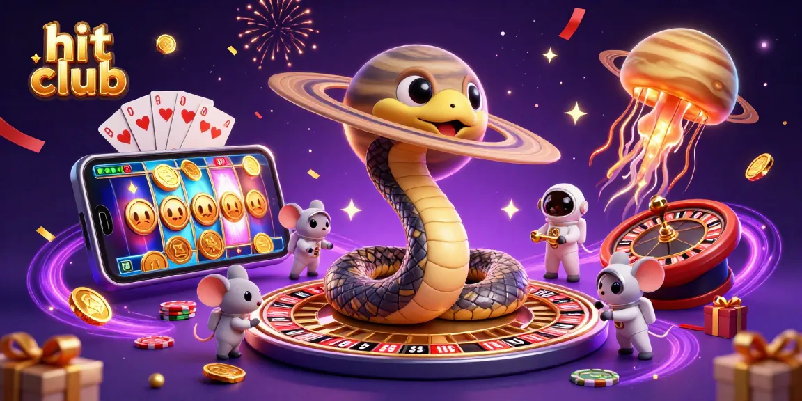 Experience thrilling bets at hit club with 3D characters and vibrant gambling elements.