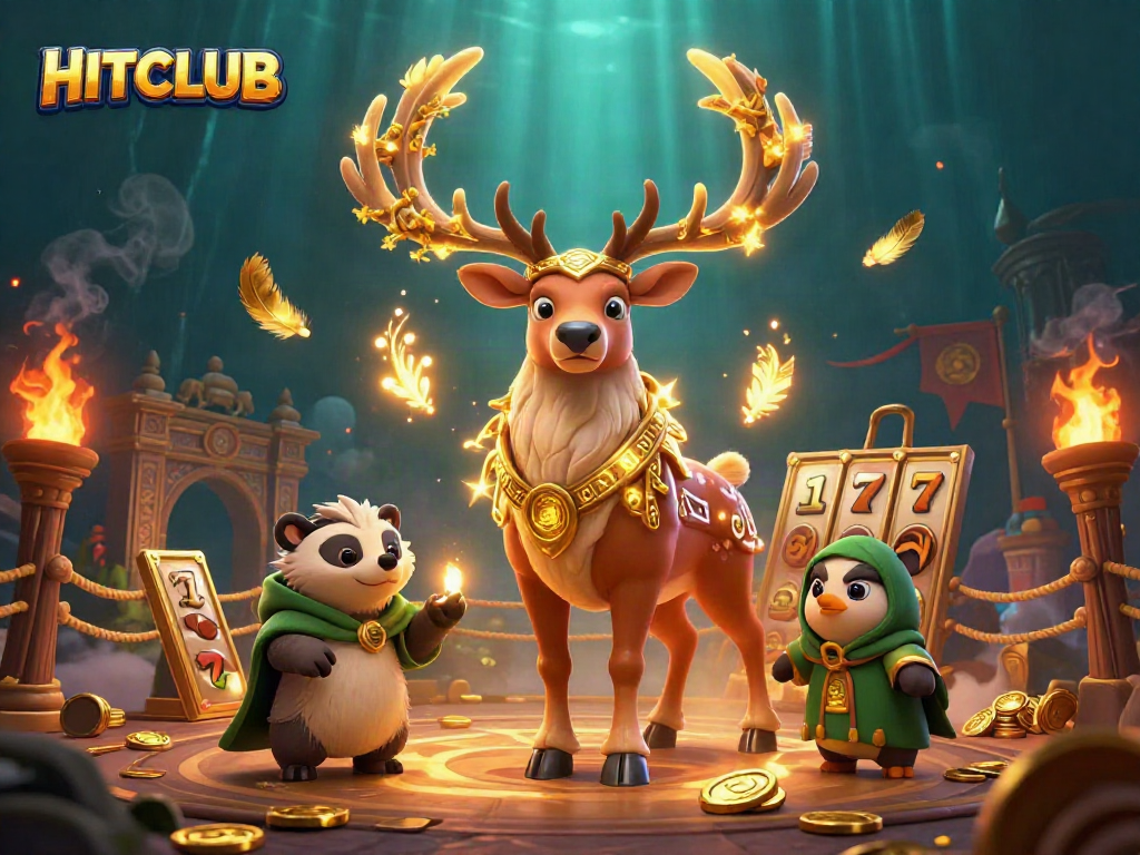 Experience the excitement of slots and jackpots at HITCLUB with animated 3D fantasy characters.