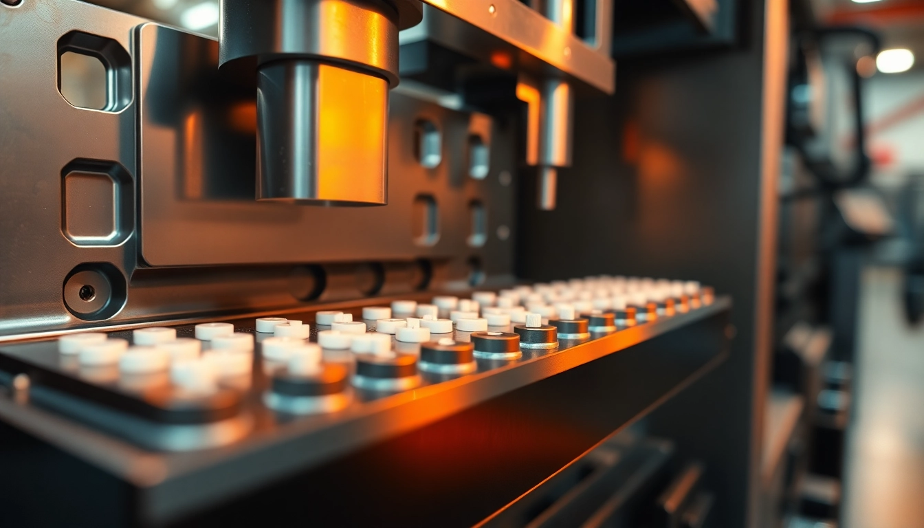 Producing high-precision parts via Spritzguss Kleinserie process in an industrial setting.