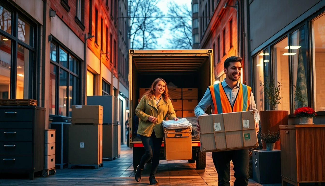 Umzug in Potsdam: Professionelle Umzugshelfer transportieren Möbel sicher in der Stadt.