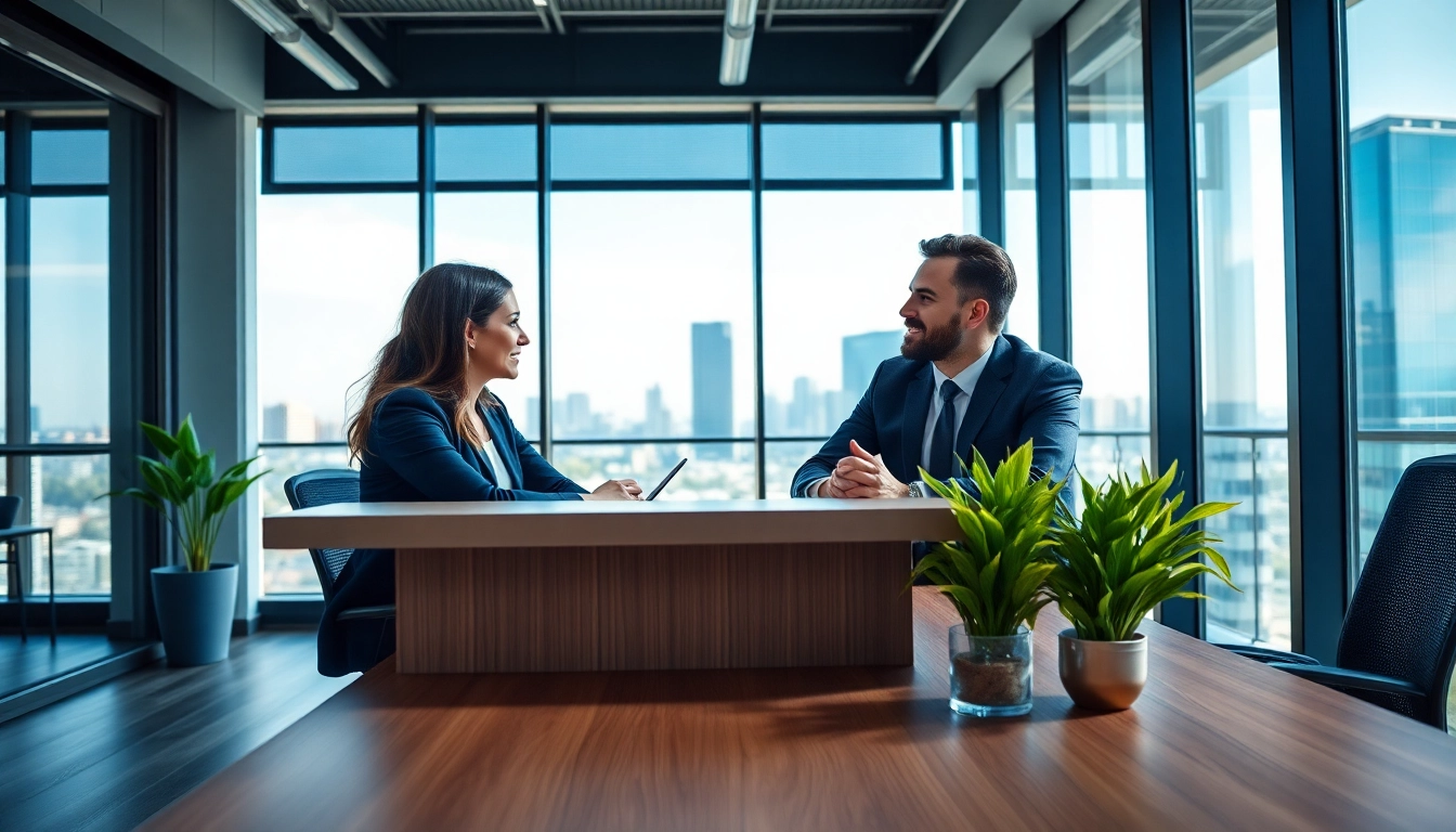 Beratung durch Headhunter Schweiz in modernem Büro, professionell und einladend.