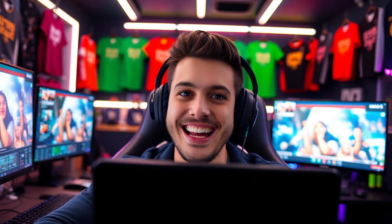 Twitch Streamer Österreich interagiert lebhaft mit der Online-Community.