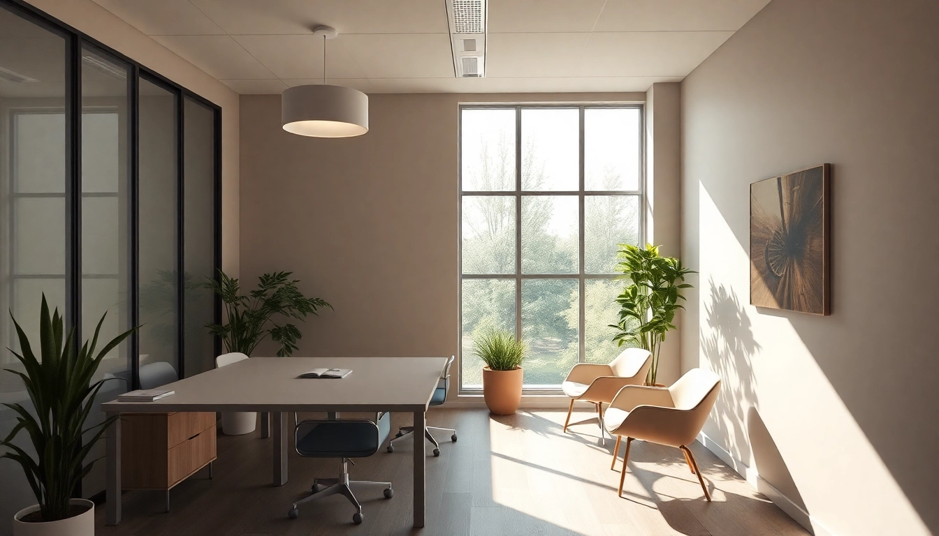 Maximieren Sie Ihre SEO.my-Fähigkeiten mit einem inspirierenden Büro, das modernes Design und Funktionalität vereint.