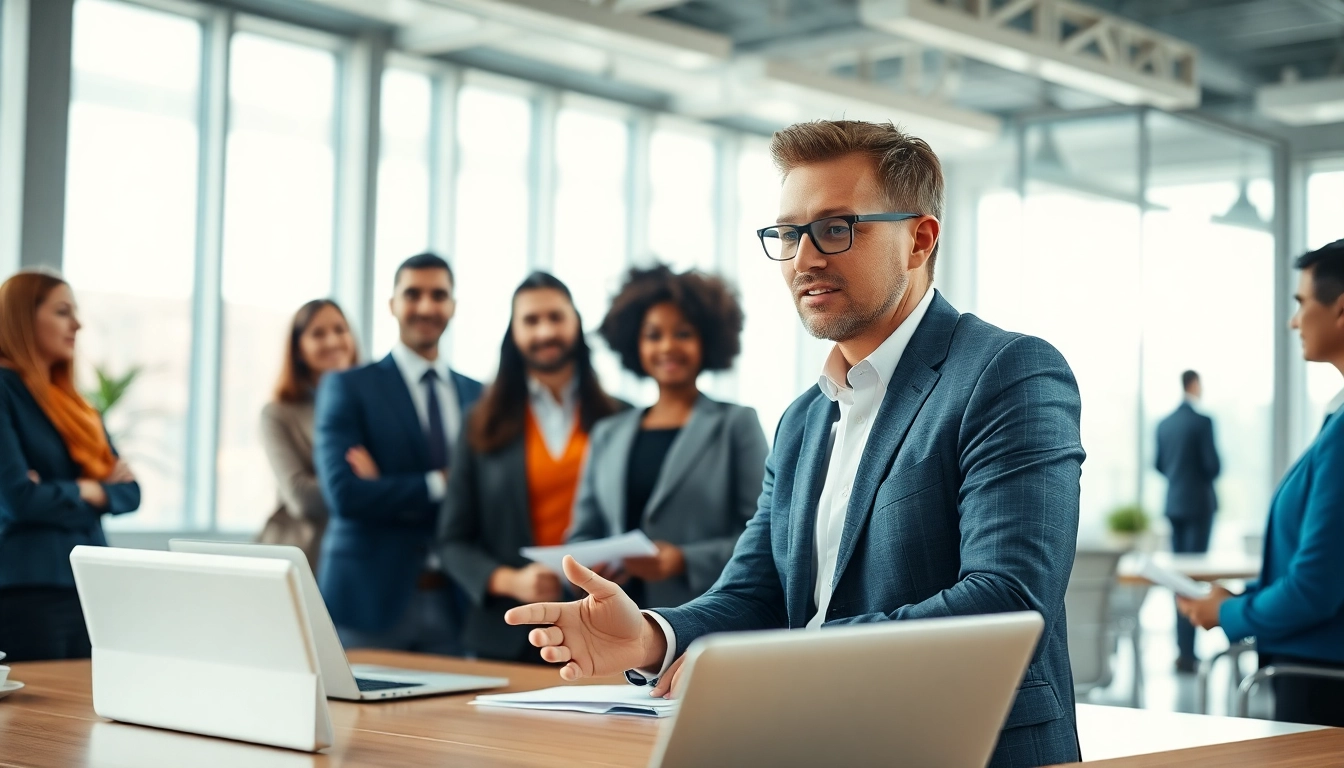 Headhunter Ingenieure beurteilt Kandidaten in einem modernen Büro.