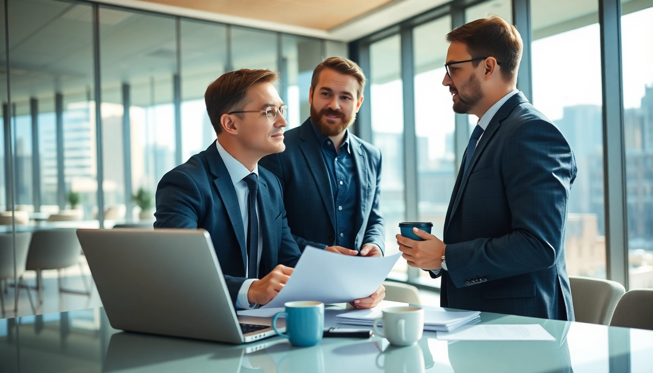 Headhunter Ingenieure consulting professionals in a modern office environment
