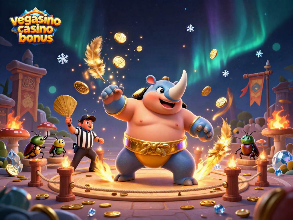Experience the excitement of the vegasino casino bonus with dynamic characters, coins, and thrilling casino elements.
