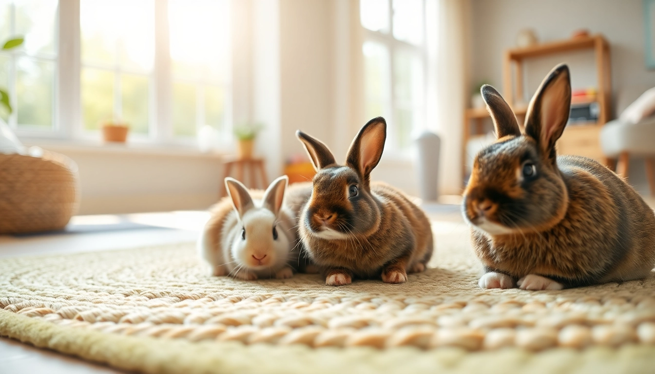 Hanfmatte als bequeme Liegefläche für Kaninchen in einem hellen Wohnbereich