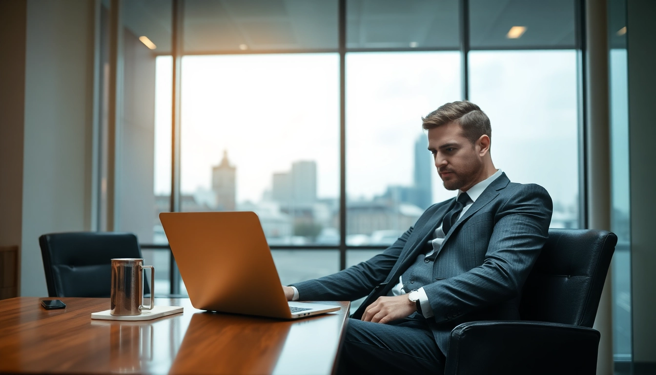 Headhunter Saarbrücken berät Klienten in einem stilvollen Büro, während er seine Notizen prüft.