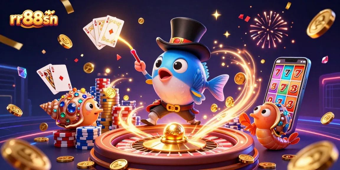 Spin the roulette at rr88sn while collecting golden coins and treasures in an exciting casino adventure.